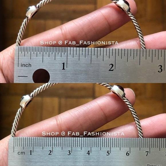 David Yurman bangle bracelet with gemstones - Picture 17 of 17